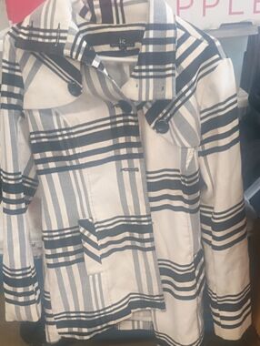 Byer California Black and Cream Striped Jacket
